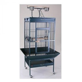 DaYang A11 61x56x165 cm Siyah Ayaklı Papağan Eğitim Kafesi