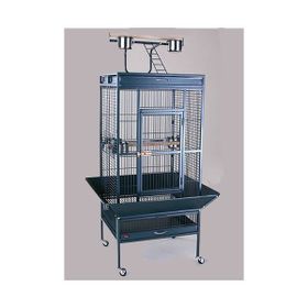 DaYang A11 61x56x165 cm Siyah Ayaklı Papağan Eğitim Kafesi