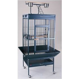 DaYang A11 61x56x165 cm Siyah Ayaklı Papağan Eğitim Kafesi