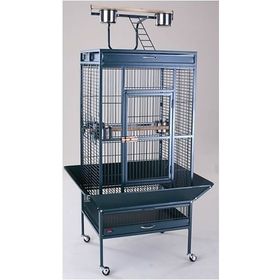 DaYang A11 61x56x165 cm Siyah Ayaklı Papağan Eğitim Kafesi