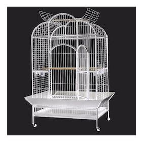 Dayang A24B Beyaz 132x102x186 cm Ayaklı Papağan Kafesi