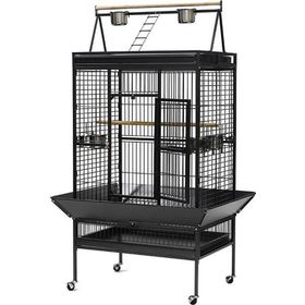 DaYang Ayaklı Siyah 172x80x102.5 cm Papağan Kafesi