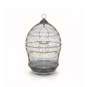 DaYang Kubbe Şekilli Dekoratif Gri 48.5x48.5x76 cm Muhabbet Kuşu Kafesi