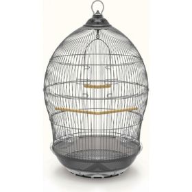 DaYang Kubbe Şekilli Dekoratif Gri 48.5x48.5x76 cm Muhabbet Kuşu Kafesi