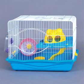 DaYang Mavi Beyaz 45x30x33 cm Hamster Kafesi