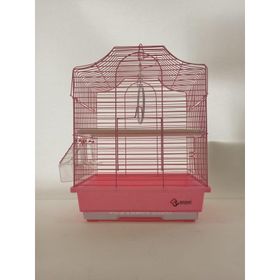 DaYang Pembe 29.9x22.3x38.5 cm İki Kapılı Kubbeli Muhabbet Kuşu Kafesi