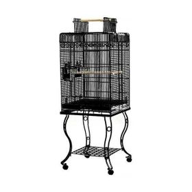 DaYang Siyah 54x54x134 cm Ayaklı Papağan Kafesi