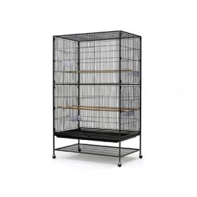 DaYang Tekerlekli Ayak Geniş Siyah 90x58.4x152.4 cm Papağan Kafesi
