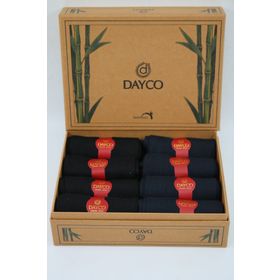 Dayco Bambu Yazlık Asorti Premium 8 Çift Kraft Kutulu Erkek Çorap
