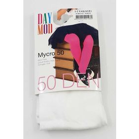 Daymod Mycro 50 Beyaz Kız Çocuk Külotlu Çorabı