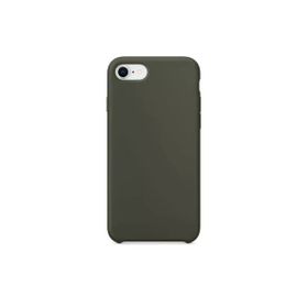 Daytona Apple 7/8 Uyumlu Silikon Ultra Slim Mikrofiber Astarlı Cep Koyu Yeşil Telefonu Kılıfı