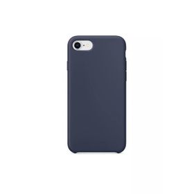 Daytona Apple 7/8 Uyumlu Silikon Ultra Slim Mikrofiber Astarlı Gece Mavi Cep Telefonu Kılıfı