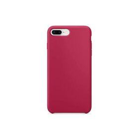 Daytona Apple 7/8 Uyumlu Silikon Ultra Slim Mikrofiber Astarlı Gül Kırmızı Cep Telefonu Kılıfı