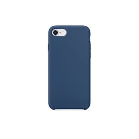 Daytona Apple 7/8 Uyumlu Silikon Ultra Slim Mikrofiber Astarlı Kobalt Mavi Cep Telefonu Kılıfı