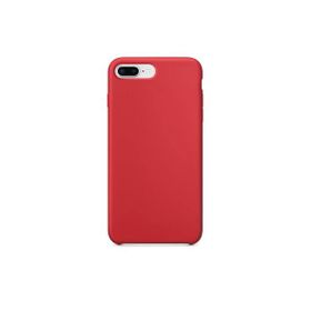 Daytona Apple 7/8 Uyumlu Silikon Ultra Slim Mikrofiber Astarlı Koyu Kırmızı Cep Telefonu Kılıfı
