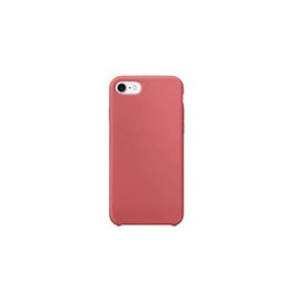 Daytona Apple 7/8 Uyumlu Silikon Ultra Slim Mikrofiber Astarlı Nar Çiçeği Cep Telefonu Kılıfı