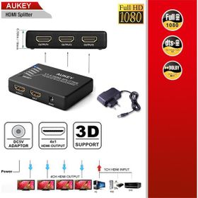 Daytona Aukey HA-H02 Full HD 4K / 3D 1 Giriş 4 Çıkışlı HDMI Splitter HDMI / Sinyal Çoğaltıcı