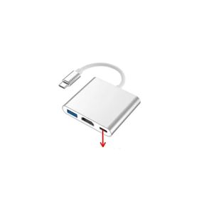 Daytona CF01 3 in 1 Type-C to HDMI USB 3.0 Projeksiyon Görüntü Yansıtıcı Dönüştürücü
