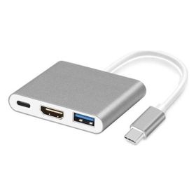 Daytona CF01 Macbook Uyumlu 4K Full HD 1080P Type C To 3 Portlu HDMI USB 3.0 PD Çevirici Hub Adaptör