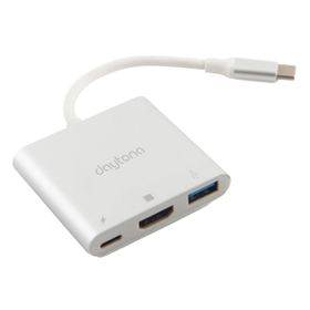Daytona CF01 Macbook Uyumlu 4K Full HD 1080P Type C To 3 Portlu HDMI USB 3.0 PD Çevirici Hub Adaptör