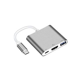 Daytona CF01 Macbook Uyumlu 4K Full HD 1080P Type C To 3 Portlu HDMI USB 3.0 PD Çevirici Hub Adaptör