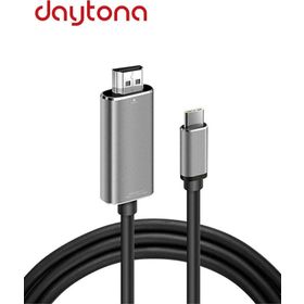 Daytona CH-01 Type-C to 4K Ultra Full HD HDMI Usb-C 2 m Tak Çalıştır Görüntü Aktarım Kablosu
