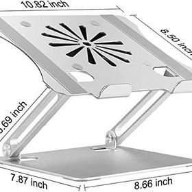 Daytona Dyt-804 Silver Alüminyum USB Fanlı Ayarlanabilir Tablet Standı