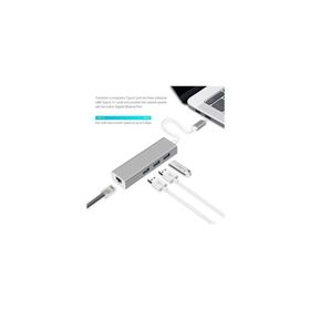 Daytona Fc05 Type-C to 3*usb 3.0 Gigabit Ethernet Rj45 Çevirici