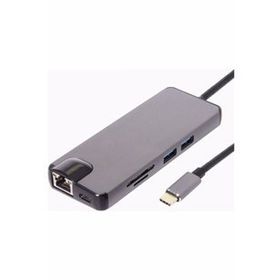 Daytona FC09 Type-c To Hdmı RJ45 Type-C Sd Kart Usb 3.0x 2 Vga Macbook Uyumlu 8 in 1 Çevirici Adaptör