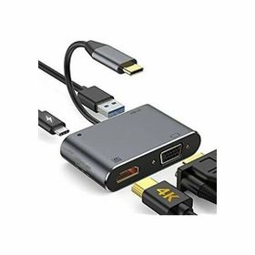Daytona Fix Fc02 4 in 1 Usb C To Hub PD Hdmi Vga Usb Adaptör