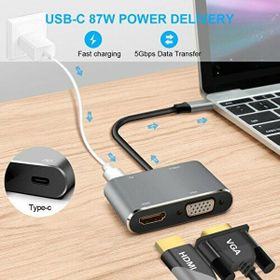 Daytona Fix Fc02 4 in 1 Usb C To Hub PD Hdmi Vga Usb Adaptör