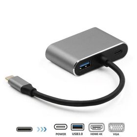Daytona Fix Fc02 4 in 1 Usb C To Hub PD Hdmi Vga Usb Adaptör