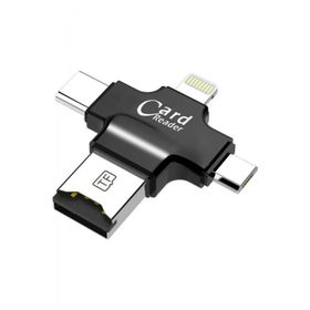 Daytona HC-05 Type-C Lightning Usb-A Micro SD Siyah Kart Okuyucu Adaptör