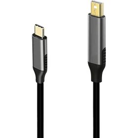 Daytona K-02E Type-C To Mini Display Port 4K Hd 1.8 mt Gri Görüntü Aktarım Kablosu