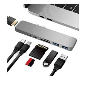 Daytona Macbook Uyumlu 7 in 1 Type-C 4K Card Reader & Hub