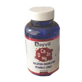 Dayvit Kalsiyum Magnezyum Vitamin D Çinko 60 Tablet