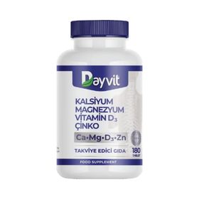 Dayvit Kalsiyum Magnezyum Vitamin D3 Çinko 180 Tablet