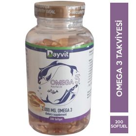 Dayvit Omega-3 200 Kapsül Balık Yağı