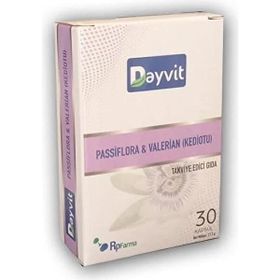 Dayvit Passiflora Valerian Kediotu 30 Kapsül