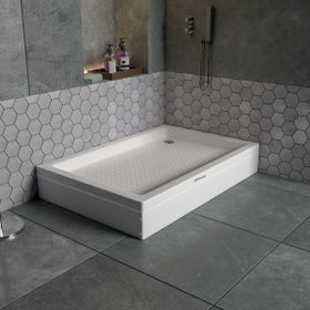 Db Banyo Dikdörtgen Panelli 80x100x20 cm Duş Teknesi