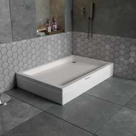 Db Banyo Dikdörtgen Panelli 80x100x20 cm Duş Teknesi