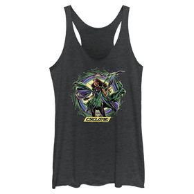 DC COMİCS Adam Cyclone Circle Black Heather Siyah Kadın Atlet