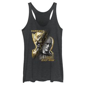 DC COMİCS Black Hawk vs Cast Black Heather Kadın Atlet