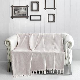 DC Home Bej 170x230 cm Trendy Koltuk Şalı