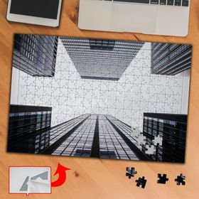 DC5B6 Yerden Gökyüzü Çekimi Bina 240 Parça Puzzle Yapboz Tablo