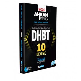 Ddy Yayınları - 2022 DHBT Tüm Adaylar İçin Tamamı Çözümlü 10 Deneme Ahkam Serisi