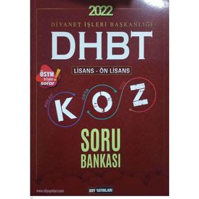 DDY Yayınları DHBT Lisans Önlisans KOZ Soru Bankası
