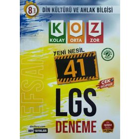 Ddy Yayınları Lgs 8. Sınıf Din Kültürü ve Ahlak Bilgisi Efsanem Koz 41 Deneme