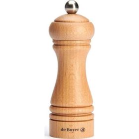 De Buyer 14 cm Naturel Ahşap Baharat Değirmeni