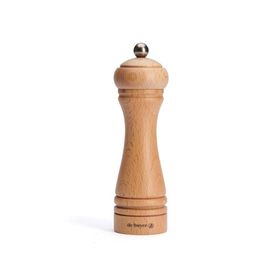 De Buyer 18 cm Naturel Ahşap Baharat Değirmeni